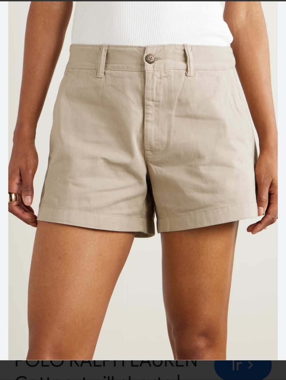 J Crew Cotton-Twill Women's Shorts in Khaki